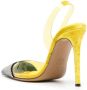 Alexandre Vauthier rhinestone-embellished slingback pumps Yellow - Thumbnail 3