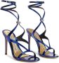 Alexandre Vauthier Smila 105mm metallic-effect sandals Blue - Thumbnail 2