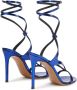 Alexandre Vauthier Smila 105mm metallic-effect sandals Blue - Thumbnail 3