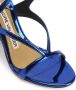 Alexandre Vauthier Smila 105mm metallic-effect sandals Blue - Thumbnail 4