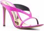 Alexandre Vauthier strappy crocodile-effect 110mm sandals Pink - Thumbnail 2