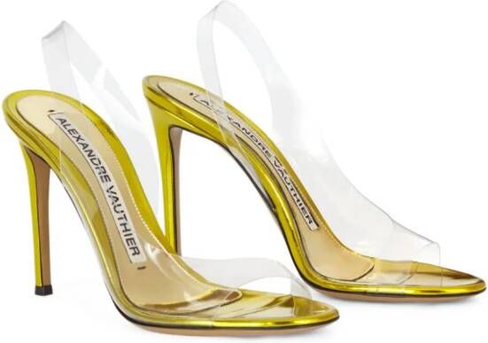 Alexandre Vauthier transparent-strap slingback sandals Neutrals