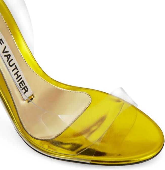 Alexandre Vauthier transparent-strap slingback sandals Neutrals