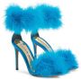 Alexandre Vauthier Veronica 105mm feather-detailing sandals Blue - Thumbnail 2