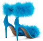 Alexandre Vauthier Veronica 105mm feather-detailing sandals Blue - Thumbnail 3