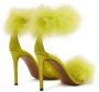 Alexandre Vauthier Veronica 105mm feather-embellished sandals Green - Thumbnail 3