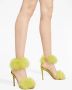 Alexandre Vauthier Veronica 105mm feather-embellished sandals Green - Thumbnail 5