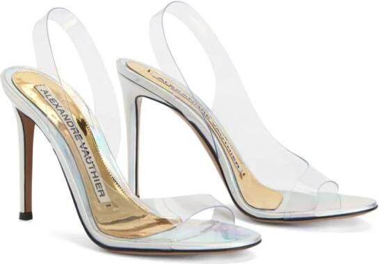 Alexandre Vauthier Vinavil 110mm transparent sandals White