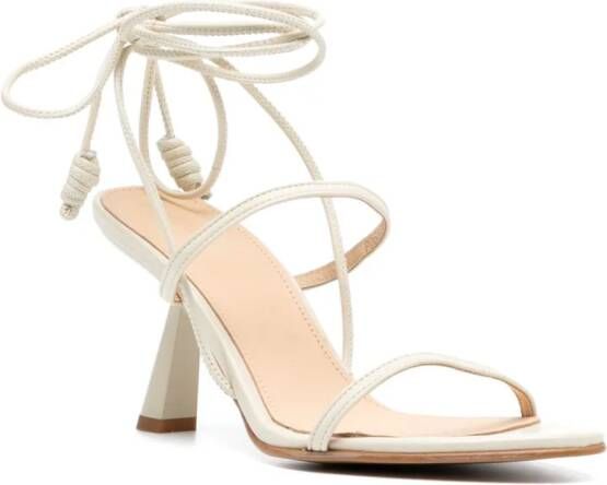 ALOHAS 65mm leather sandals Neutrals