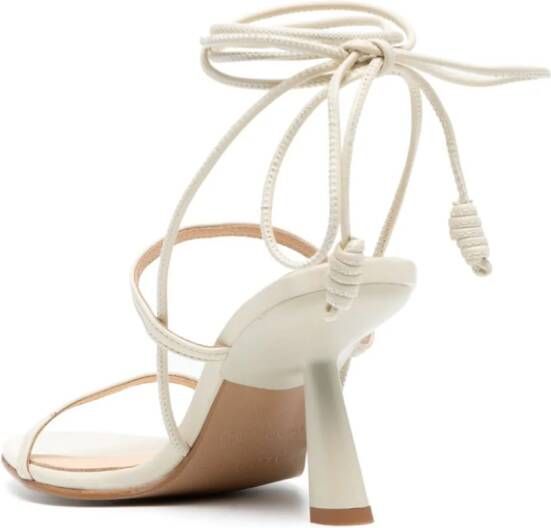 ALOHAS 65mm leather sandals Neutrals