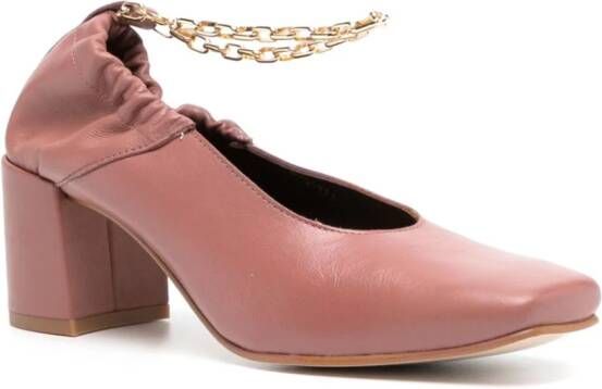 ALOHAS Agent Anklet leather pumps Pink