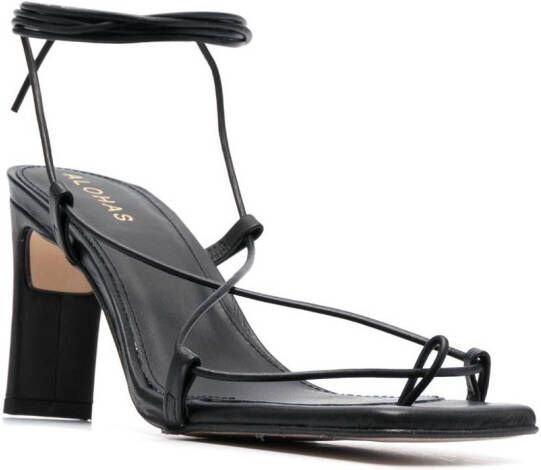 ALOHAS Bellini square-toe sandals Black