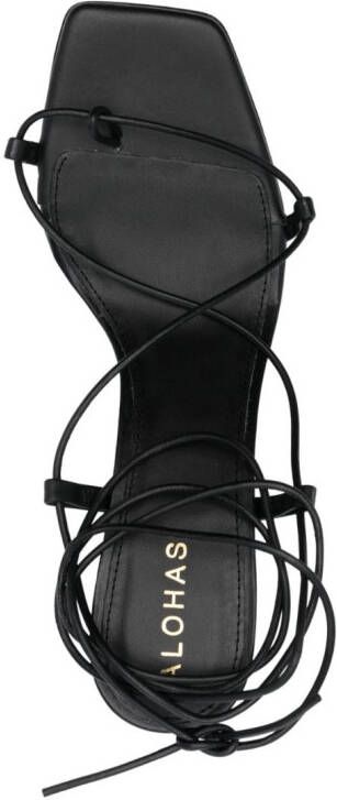 ALOHAS Bellini square-toe sandals Black