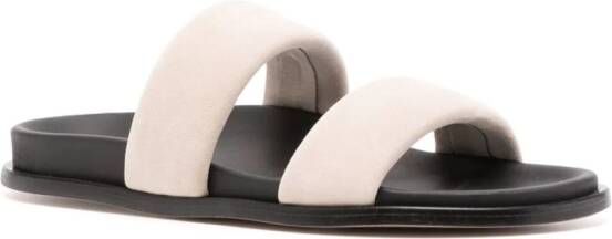 ALOHAS double-strap suede sandals Neutrals