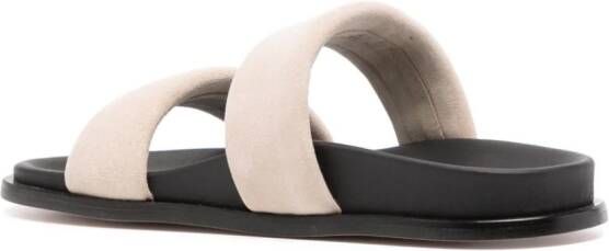 ALOHAS double-strap suede sandals Neutrals