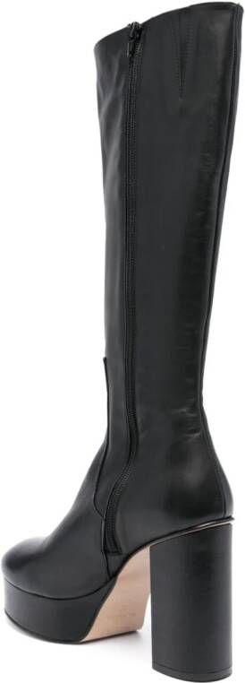 ALOHAS Joanna 115mm leather boots Black