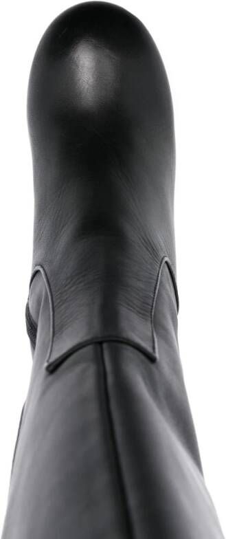 ALOHAS Joanna 115mm leather boots Black