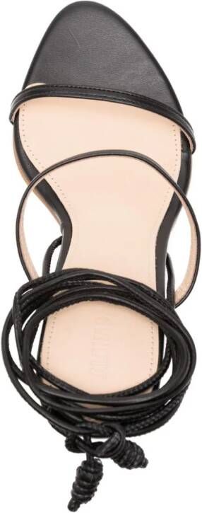 ALOHAS Kendra 65mm leather sandals Black