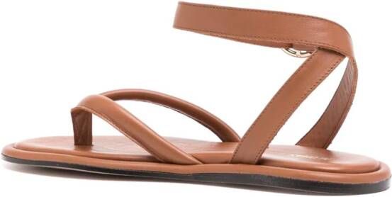 ALOHAS Seneca leather sandals Brown