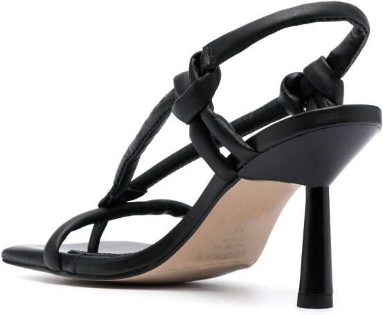 ALOHAS Sheila 90mm leather sandals Black