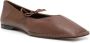 ALOHAS Sway leather ballerina shoes Brown - Thumbnail 1