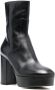ALOHAS Thunder 110mm leather platform ankle boots Black - Thumbnail 2