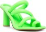 AMBUSH 90mm padded leather sandals Green - Thumbnail 2