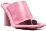 AMBUSH Cushion square-toe leather mules Pink - Thumbnail 2