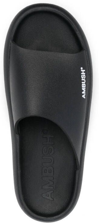 AMBUSH logo-print slide sandals Black