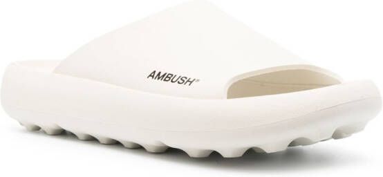AMBUSH logo-print slides White