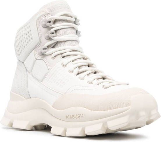 AMBUSH lug-sole hiking boots Neutrals