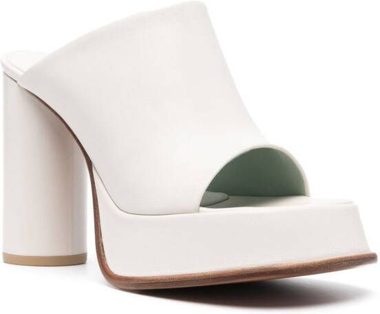 AMBUSH open-toe mule heels White