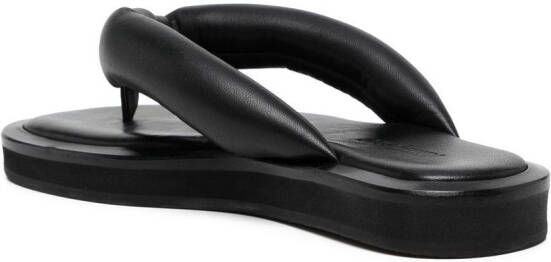 AMBUSH padded-strap flip flops Black