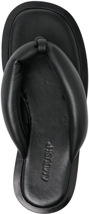 AMBUSH padded-strap flip flops Black