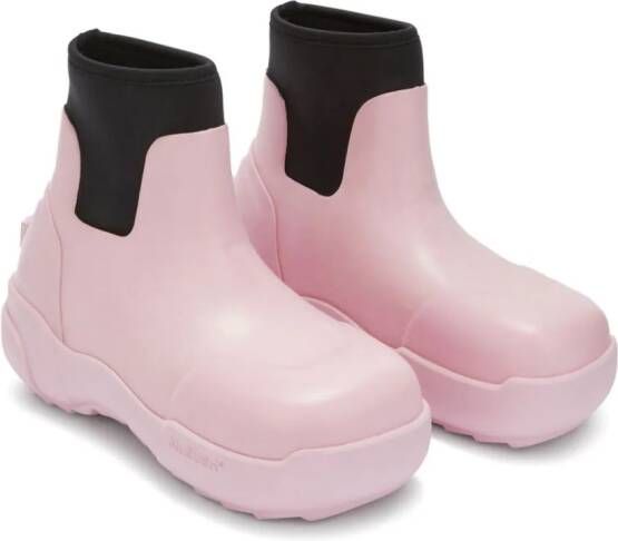 AMBUSH square-toe ankle boots Pink