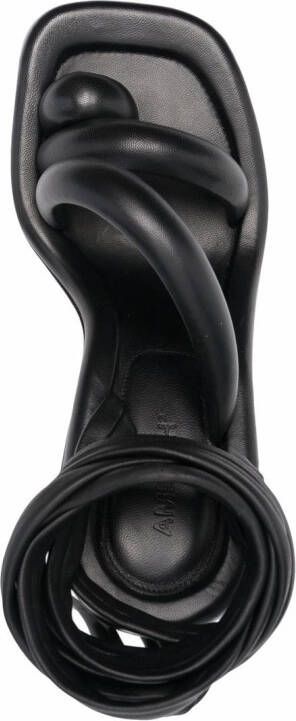 AMBUSH tube-strap 105mm sandals Black