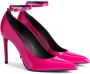 AMI Paris 90mm ankle-buckle heeled pumps Pink - Thumbnail 2