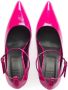 AMI Paris 90mm ankle-buckle heeled pumps Pink - Thumbnail 4
