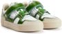 AMI Alexandre Mattiussi Green & White Ami Arcade Sneakers - Thumbnail 3