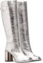 AMI Paris Anatomical-toe buckled boots Silver - Thumbnail 2