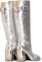 AMI Paris Anatomical-toe buckled boots Silver - Thumbnail 3