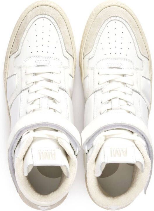 AMI Paris high-top leather sneakers White