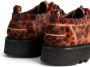 AMI Paris leopard-print lace-up platform shoes Brown - Thumbnail 3