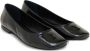 AMI Paris logo-embossed leather ballerina shoes Black - Thumbnail 2