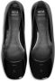 AMI Paris logo-embossed leather ballerina shoes Black - Thumbnail 4