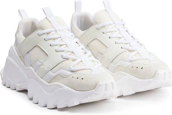 AMI Paris panelled low-top sneakers White