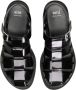 AMI Paris patent-leather caged sandals Black - Thumbnail 3