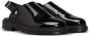 AMI Paris patent-leather slingback sandals Black - Thumbnail 2