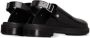AMI Paris patent-leather slingback sandals Black - Thumbnail 3