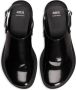 AMI Paris patent-leather slingback sandals Black - Thumbnail 4